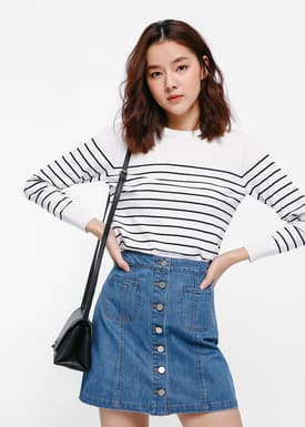 Sletta Striped Knit Sweater
