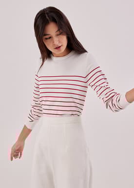 Sletta Striped Knit Sweater