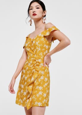 Chloe Printed Cold Shoulder Dress