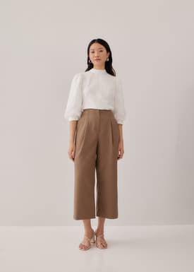 Lucia Broderie Anglaise Balloon Sleeve Blouse