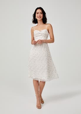 Eleusine Jacquard Pleated Dress