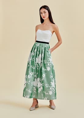 Aliz Jacquard Maxi Skirt