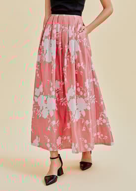 Aliz Jacquard Maxi Skirt