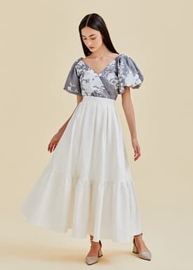 Lexia Flare Hem Maxi Skirt