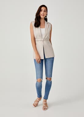 Althaea Belted Tailored Vest