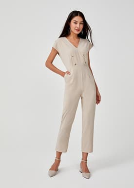 Edena Button Front Jumpsuit