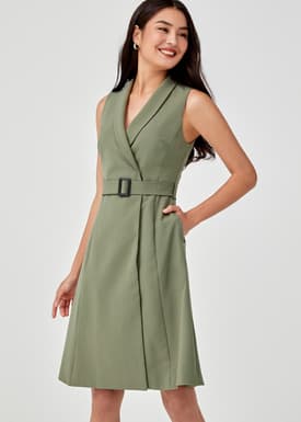 Auralia Belted Vest Dress