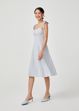 Betulia Gingham Padded Bustier Dress