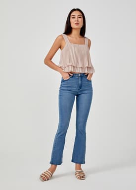 Vanna Pleated Camisole Crop Top