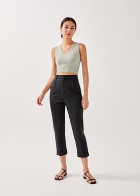 Alby Tailored Peg Leg Chino Pants