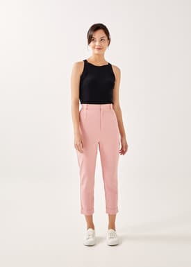 Alby Tailored Peg Leg Chino Pants