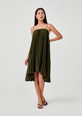 Giulia Sunray Pleated Camisole Dress
