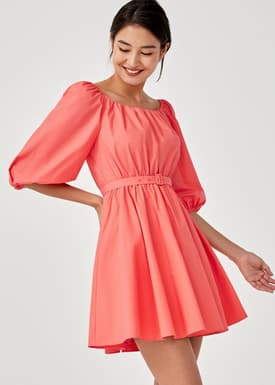 Arica Puff Sleeve Mini Dress