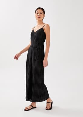 Sabine Pleat Wide Leg Jumpsuit