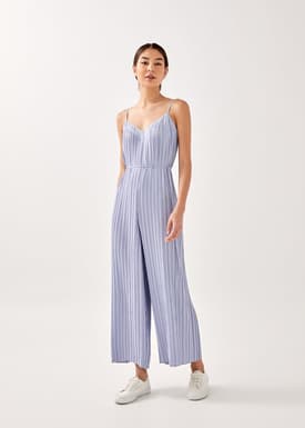 Sabine Pleat Wide Leg Jumpsuit