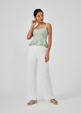 Alexie Padded Peplum Top