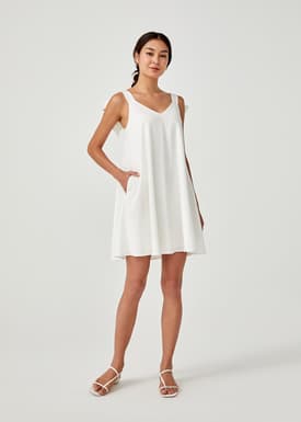 Basia Tie Shoulder Dress