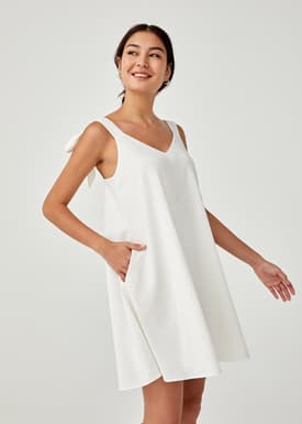 Basia Tie Shoulder Dress