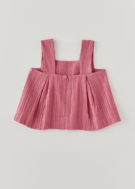 Bonita Textured Square Neck Top