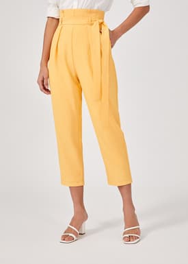 Jennee Belted Peg Leg Pants