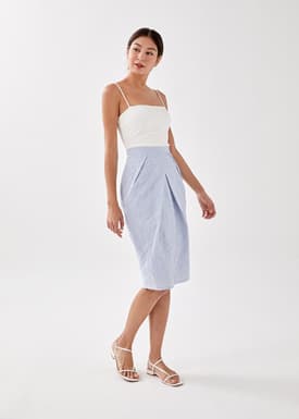 Kait Textured Midi Skirt