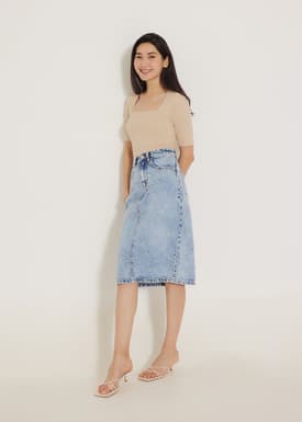 Nesri Square Neck Bodysuit