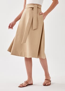 Riek Belted Midi Skirt
