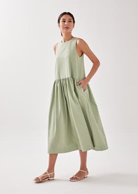 Astie Drop Waist Midaxi Dress