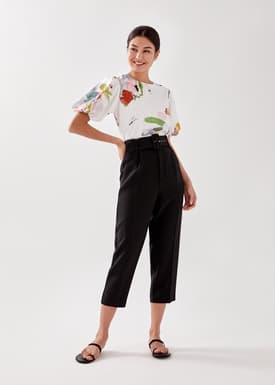 Emberie Puff Sleeve Blouse in My Secret Garden
