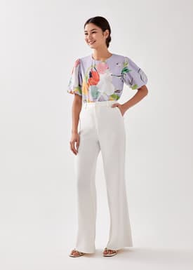 Emberie Puff Sleeve Blouse in My Secret Garden