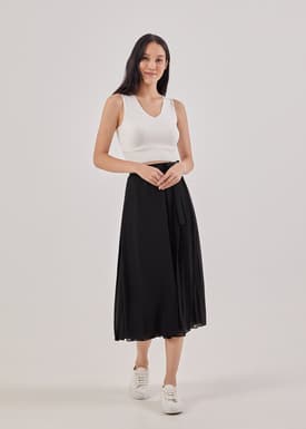Marita Wrap Pleated Culottes