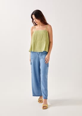 Raine Textured Lace Camisole Top