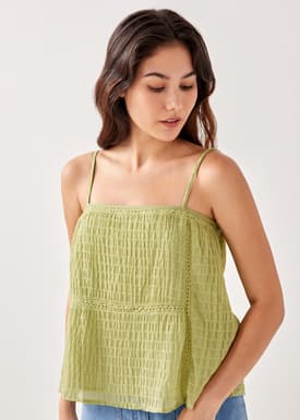 Raine Textured Lace Camisole Top