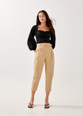 Heidy Belted Peg Leg Pants