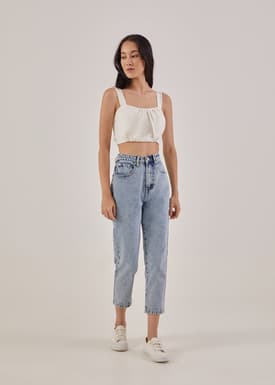 Harlie Linen Padded Top