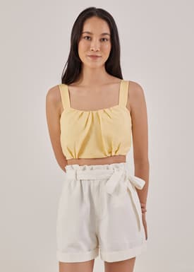 Harlie Linen Padded Top