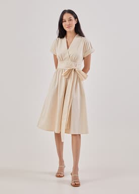 Arina Sash Wrap Dress