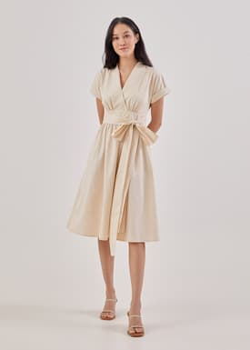 Arina Sash Wrap Dress
