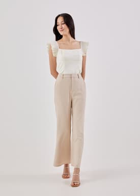 Coryn Micro Pleated Fitted Top