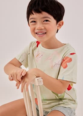 Niko Unisex Cotton Jersey Tee in Precious Treasures