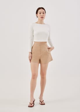 Tarina Scoop Back Crop Top