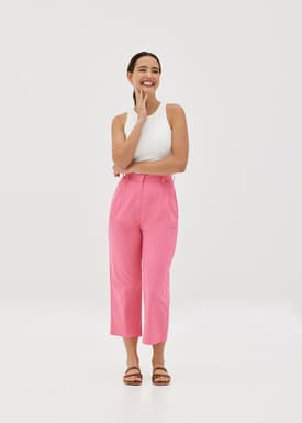 Avanni Linen Straight Leg Pants