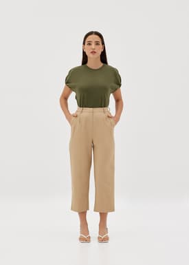 Avanni Linen Straight Leg Pants