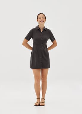 Maycie Cupro Shirt Dress