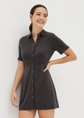 Maycie Cupro Shirt Dress