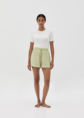 Ellia Elastic Textured Lounge Shorts