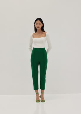 Lena Pintuck Tailored Pants