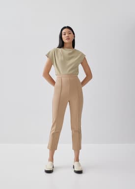 Lena Pintuck Tailored Pants
