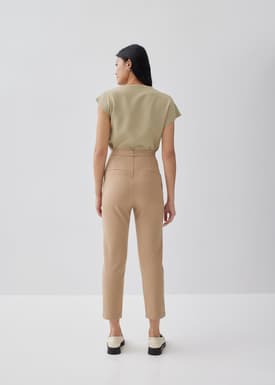 Lena Pintuck Tailored Pants
