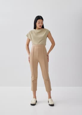 Lena Pintuck Tailored Pants